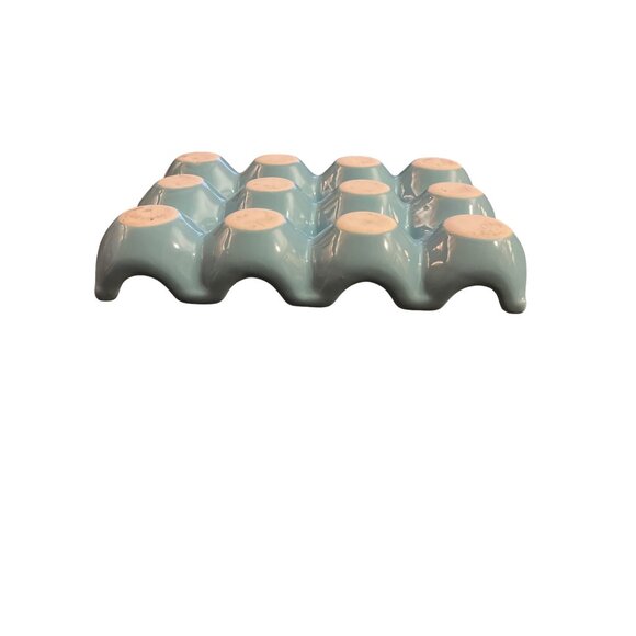 5” x 7”, light aqua blue dozen egg counter tray - Picture 6 of 14